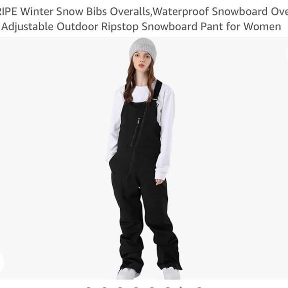 Winter Snow Bibs Overalls - Picture 3 of 3